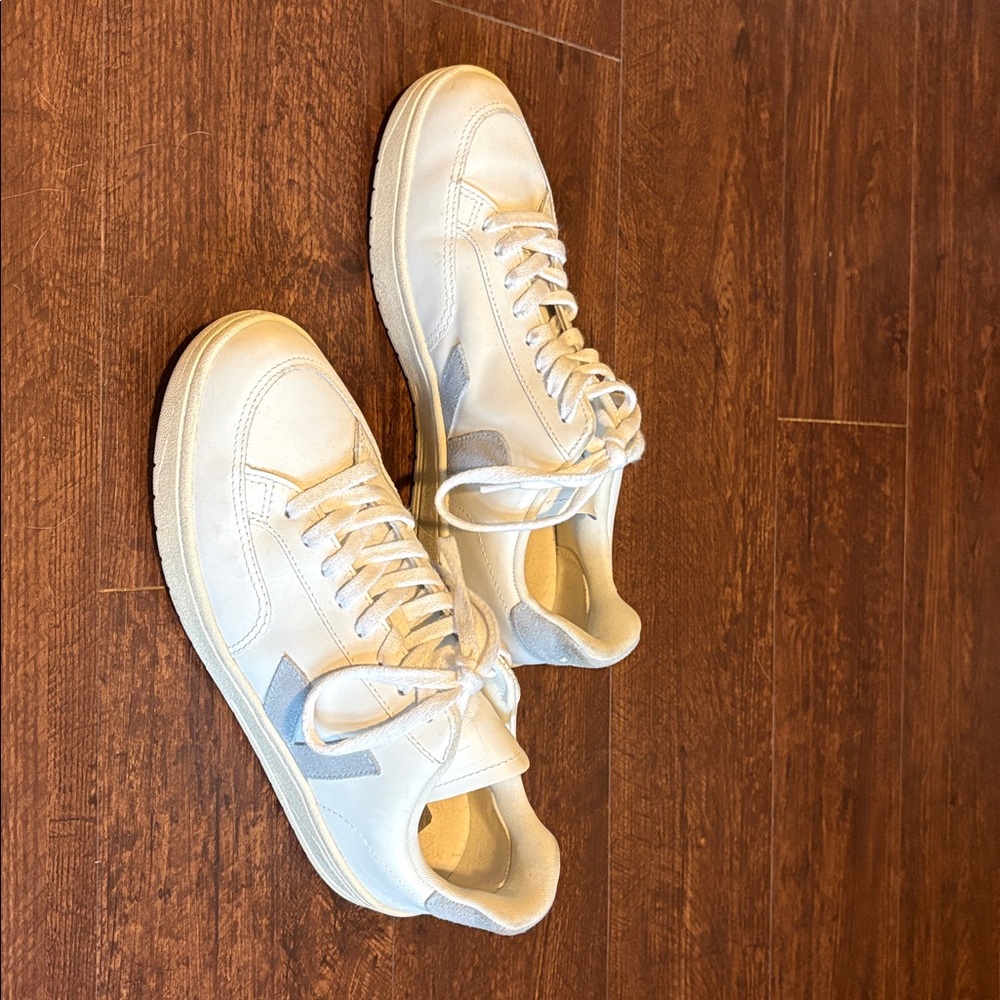 Veja White and Light Blue Athletic Shoes - Picture 8 of 11